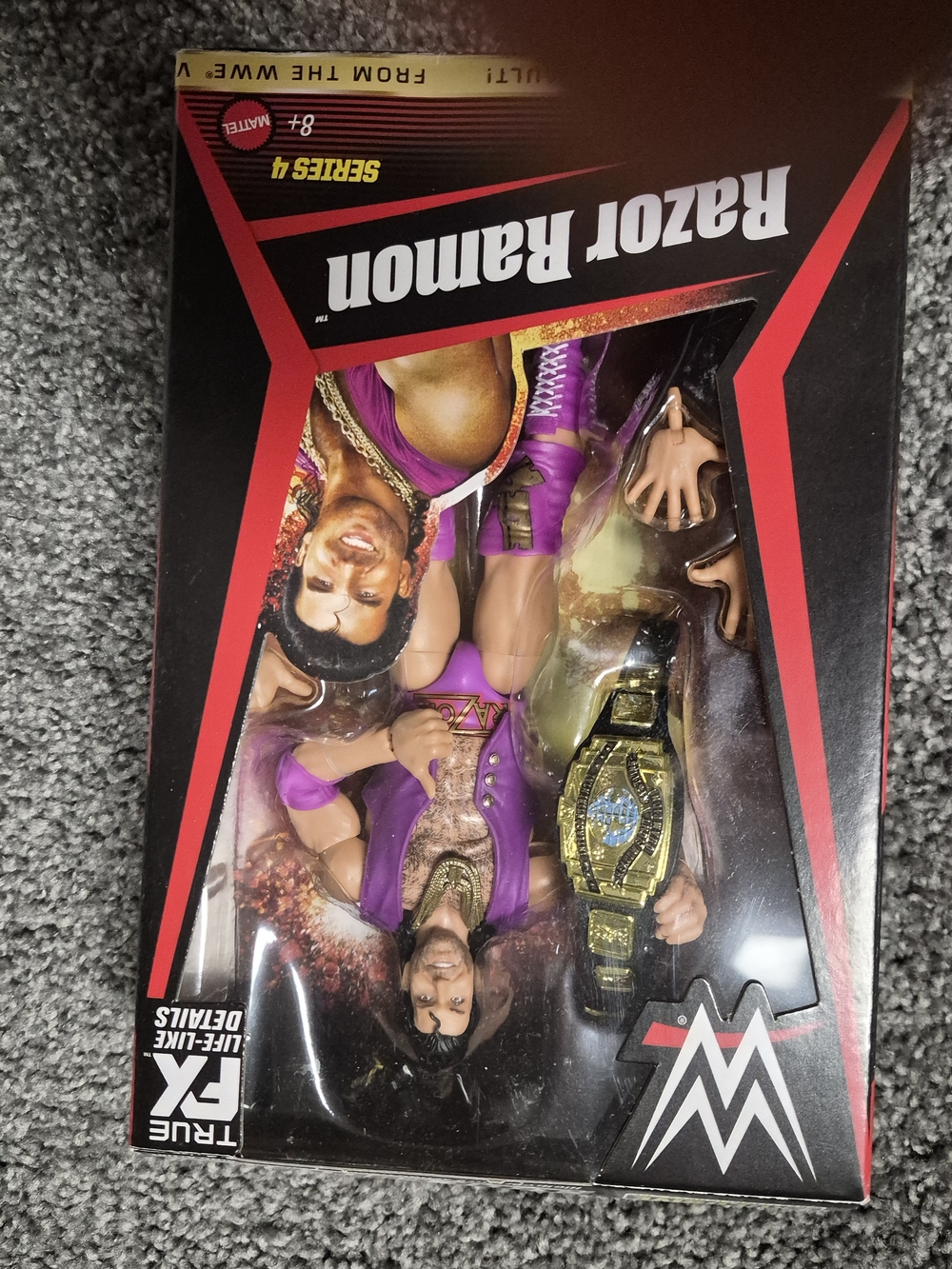 Mattel Razor Ramon Action Figure in Purple with Gold Belt